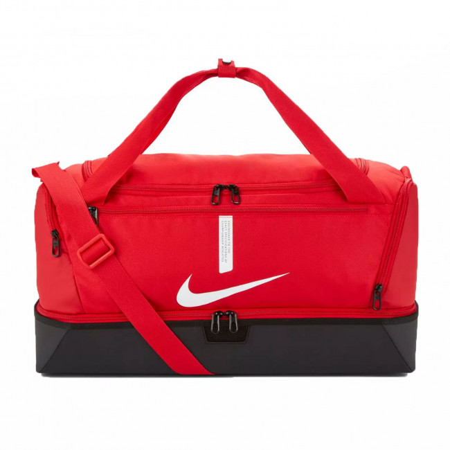 Сумка спортивная многофункциональная "NIKE Academy Team Hardcase M" арт.CU8096-657, полиэстер, красный 