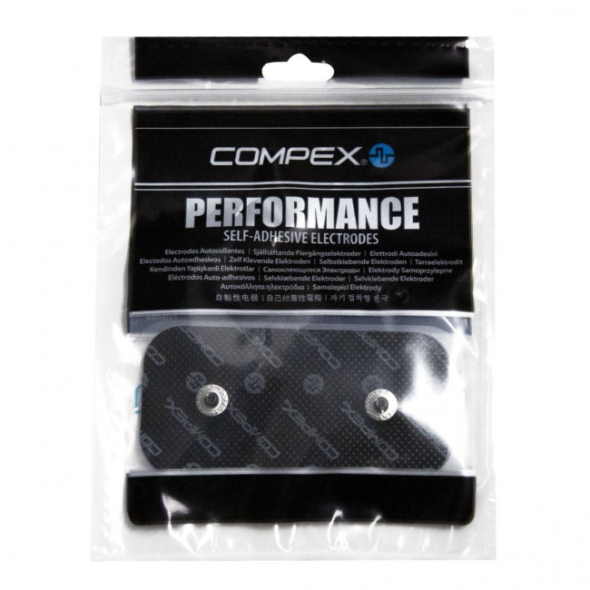 Электроды для миостимуляции COMPEX Performance Snap 5х10 см с двумя кнопками (2шт. в уп), арт. 42216 