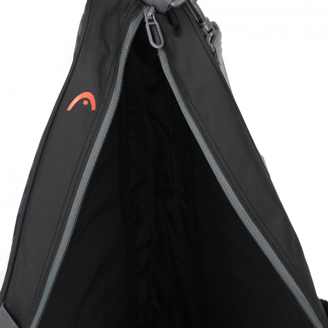 Сумка-чехол HEAD Base Racquet Bag S, 261323-BKOR, с карманом, для 3 тен.ракеток, черно-коралловый Сумка-чехол HEAD Base Racquet Bag S, 261323-BKOR, с карманом, для 3 тен.ракеток, черно-коралловый