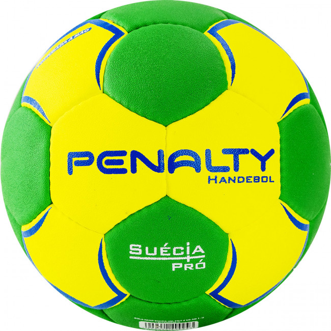 Мяч гандбольный PENALTY HANDEBOL SUECIA H2L ULTRA GRIP FEMININO, арт.5115615300-U,р.2,PU,IHF,руч.с,жел-зел 