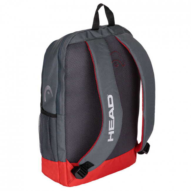 Рюкзак спортивный "HEAD CORE Backpack" арт.283421(ANRD), с карманом под 1 тен.ракетку, черно-красный 