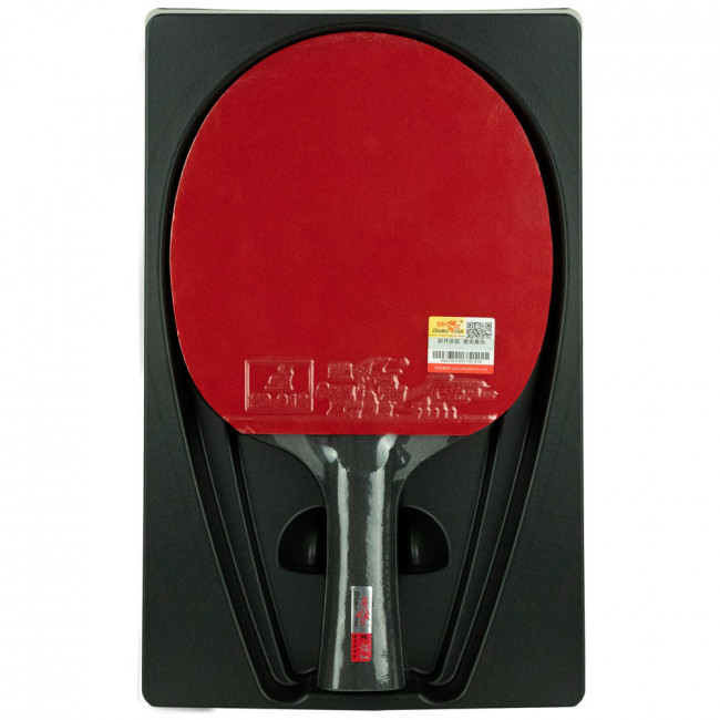Ракетка для настольного тенниса DOUBLE FISH Black Carbon King Racket 3***, для професс.,ITTF Appr.,накл.2,1,мм, 