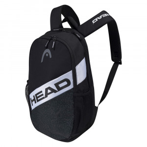 Рюкзак спортивный "HEAD Elite Backpack" арт. 283662 (BKWH), с карманом под 1 тен.ракетку, черно-белый
