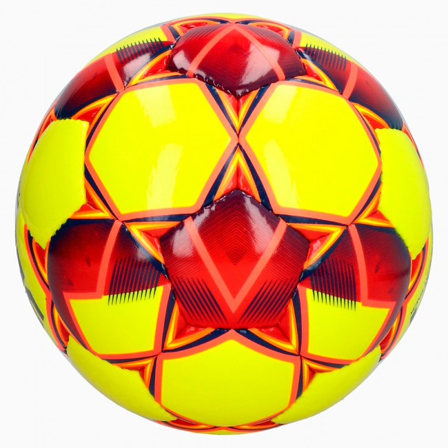 Мяч футзальный SELECT Futsal Attack V24, 3883446563, р.4, 32п, ПУ, руч.сш, желто-красный 