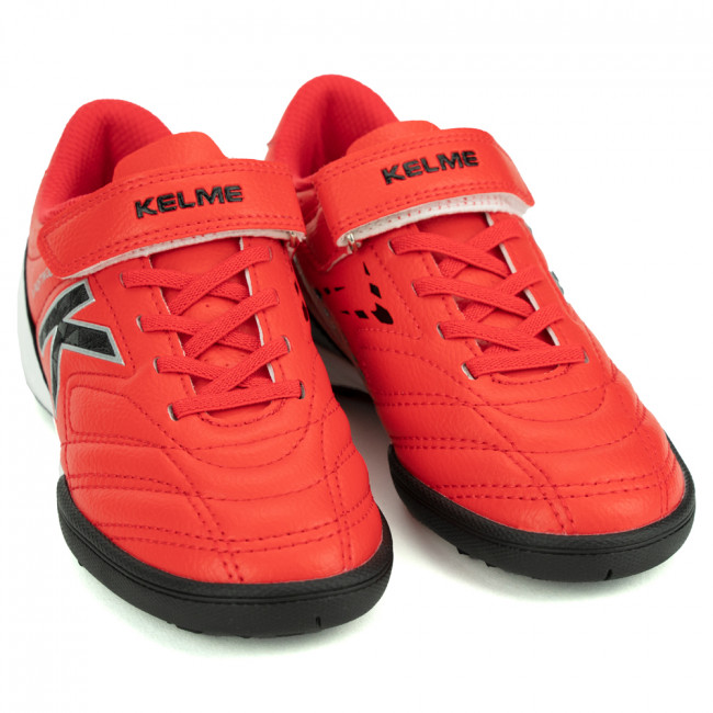 Обувь футб. (многошиповки). дет. KELME (TF), 68833134-611-32, р.32 (рос.31), ПУ, резина, красн-черн 