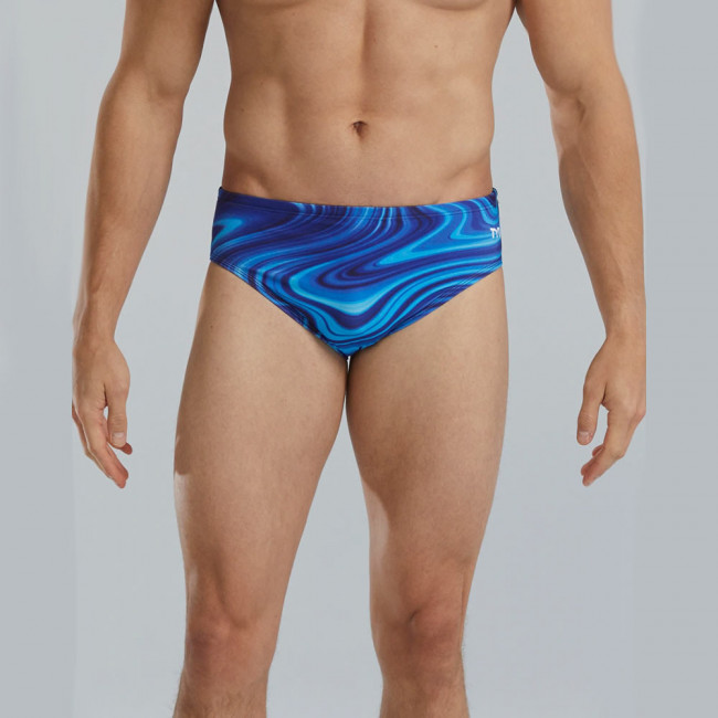 Плавки TYR Vitality Brief, RVITA7A-420, р.34 (рос.50), полиэстер, спандекс, сине-голубой 