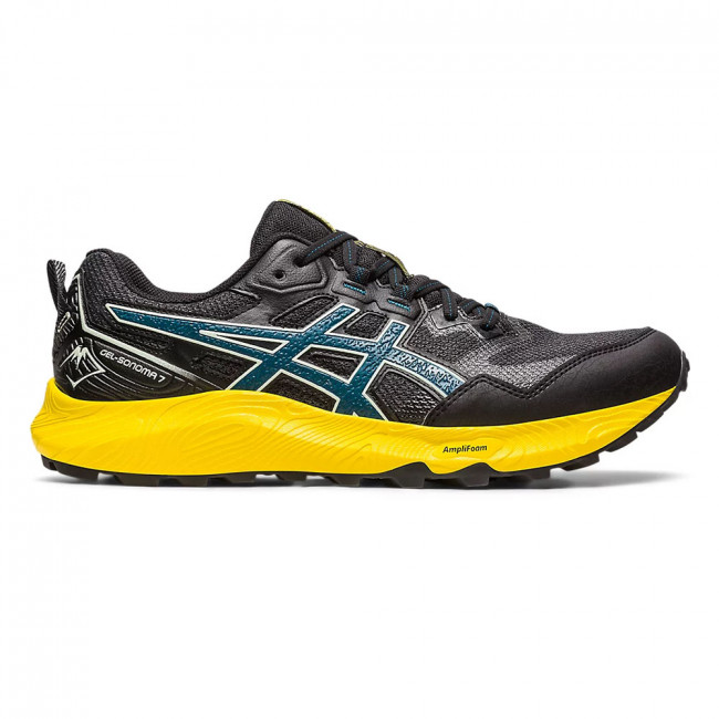 Кроссовки бег. муж. ASICS Gel-sonoma 7 1011B595-020, р.9,5 (рос.42),кожзам,текстиль,резина,чер 