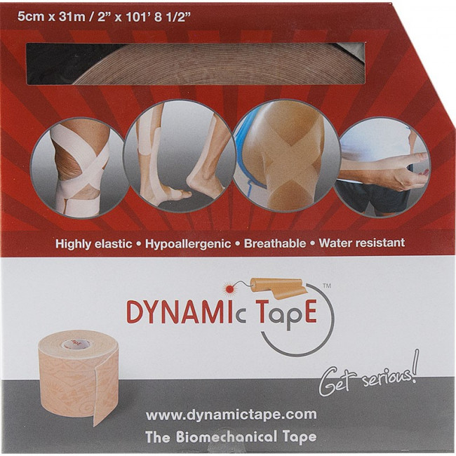Тейп динамический Dynamic Tape, арт. DT05PLB, шир. 5 см, дл. 31 м, телесный/светл. тату 