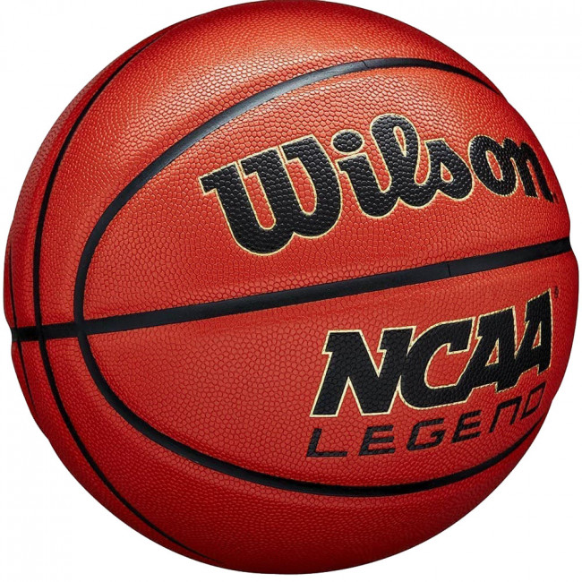 Мяч баскетбольный WILSON NCAA LEGEND, WZ2007601XB7, р.7, композит, бутил. камера, оранжево-черный 