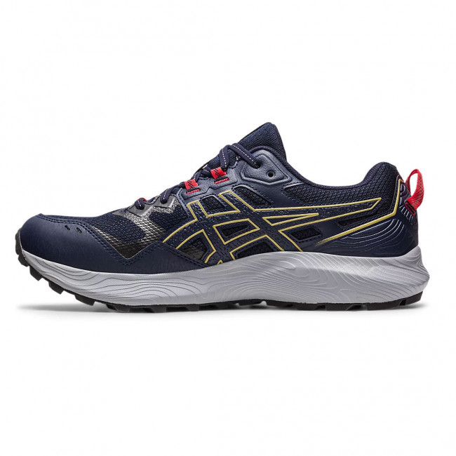 Кроссовки бег. муж. ASICS Gel-sonoma 7 1011B595-400, р.11(рос.43,5),кожзам,текстиль,резина,т.-син 