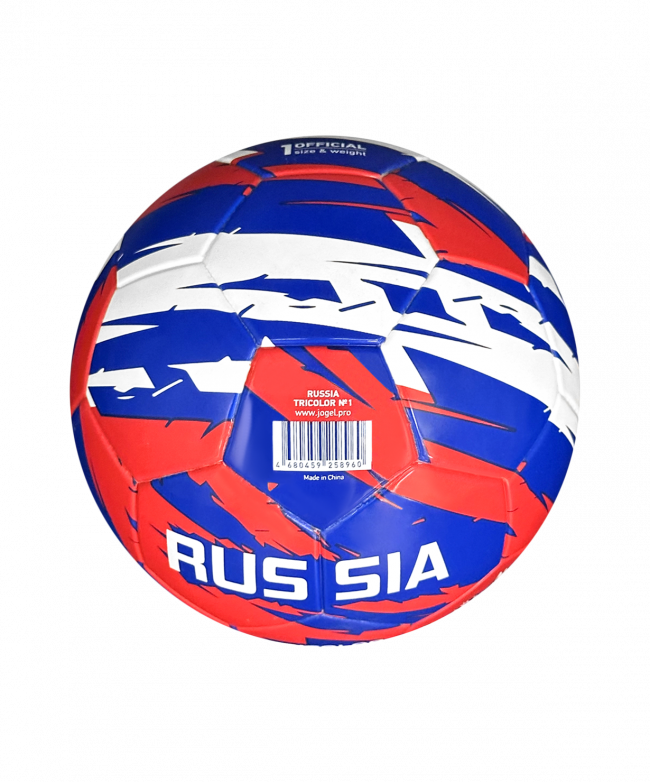 Мяч футбольный JÖGEL Russia Tricolor №1 