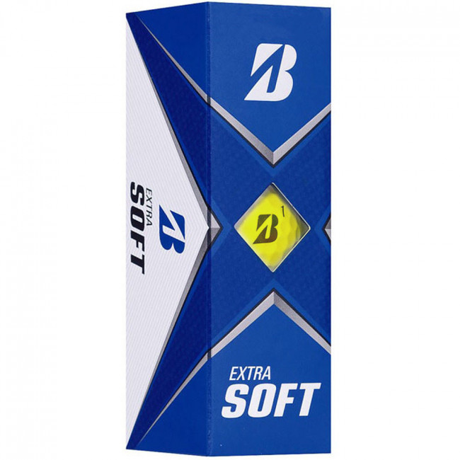 Мяч для гольфа Bridgestone Extra Soft, BBGBX1YXJE, 3 шт/уп, желтый 