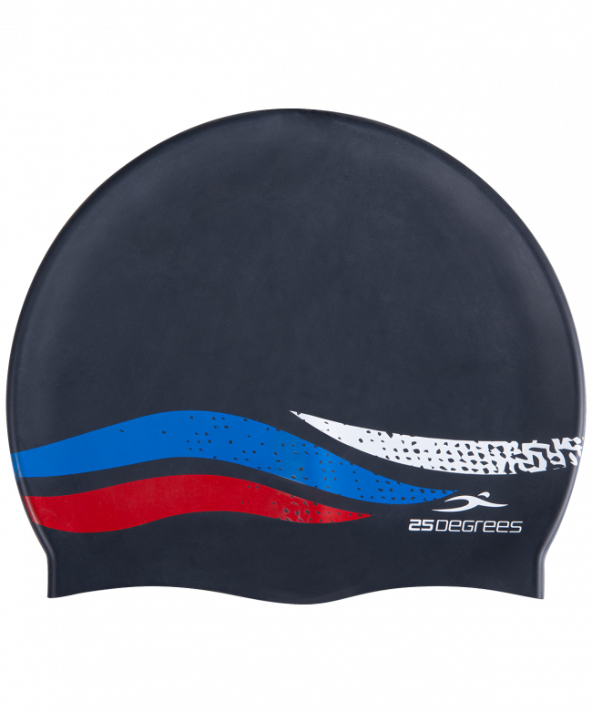 Шапочка для плавания Russia JR Black, силикон, подростковый 