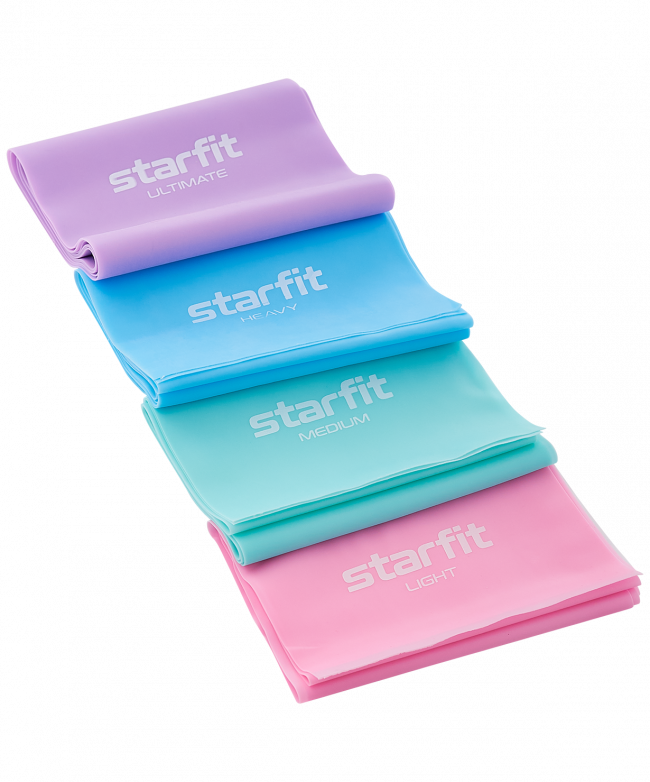 Лента для пилатеса STARFIT ES-201 1200*150*0,55 мм, синий пастель. 