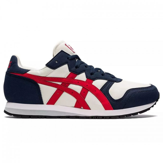 Кроссовки ASICS OC Runner 1201A388-102 ,р.11,5(рос.44,5),иск. кожа, текстиль, т.син-красно-бел 