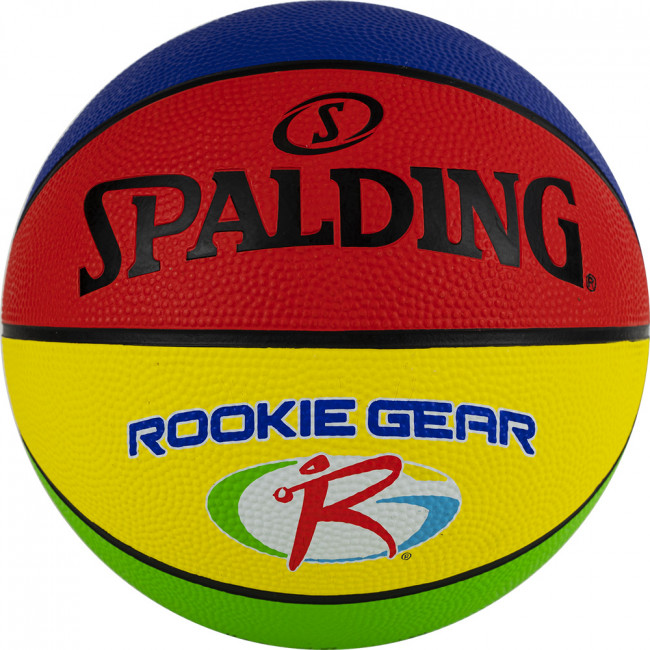 Мяч баскетбольный SPALDING Rookie р.5, арт.84 395Z, резина, мультиколор 