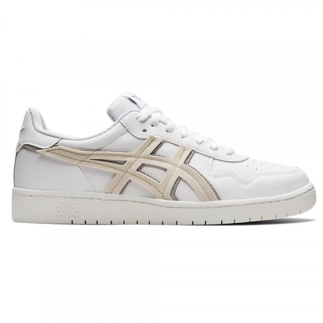 Кеды муж. ASICS Japan S 1201A381-100, р.11,5(рос.44,5),иск. кожа, текстиль, бело-бежевый 