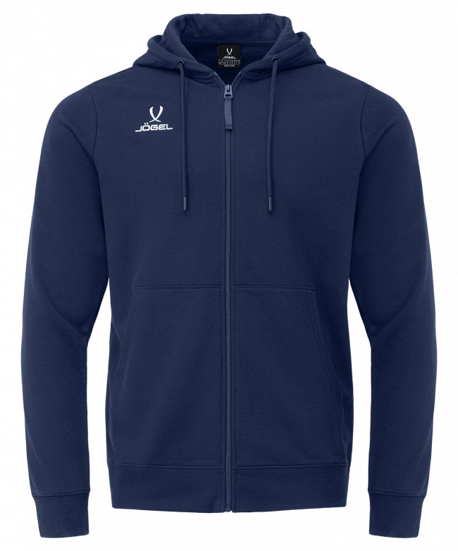 Худи на молнии ESSENTIAL Cotton Zip Hoodie, темно-синий 