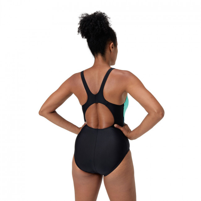 Купальник SPEEDO Colourblock 2.0 Muscleback, 8-00424816243, р.40 (рос.52), черно-бирюзово-синий 