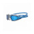 Очки для плавания "SPEEDO Hydropulse", арт.8-12268D647, ГОЛУБЫЕ линзы, прозрачная оправа 
