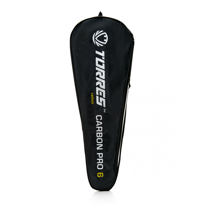 Ракетка для бадминтона TORRES Carbon PRO6, BD23521,для продв., стерж/обод из карбона,со струнами, фиол 