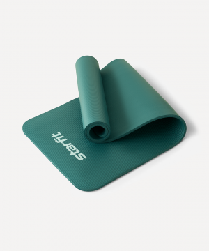 УЦЕНКА Коврик для йоги и фитнеса STARFIT FM-301, NBR, 183x61x1,2 см, изумрудный