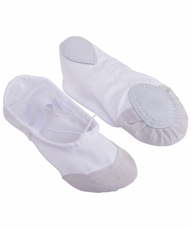 УЦЕНКА Балетки Amely, текстиль, белый, детский 