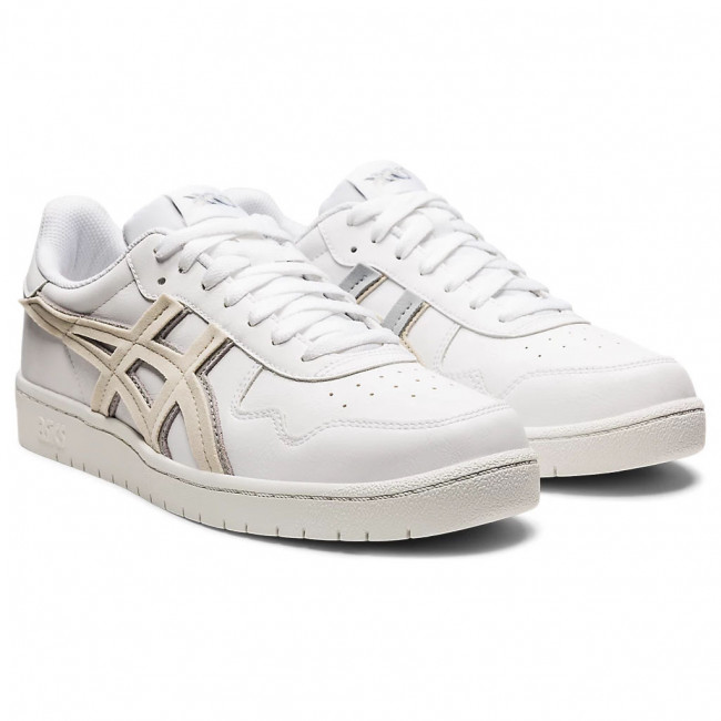 Кеды муж. ASICS Japan S 1201A381-100, р.13(рос.46,5),иск. кожа, текстиль, бело-бежевый 