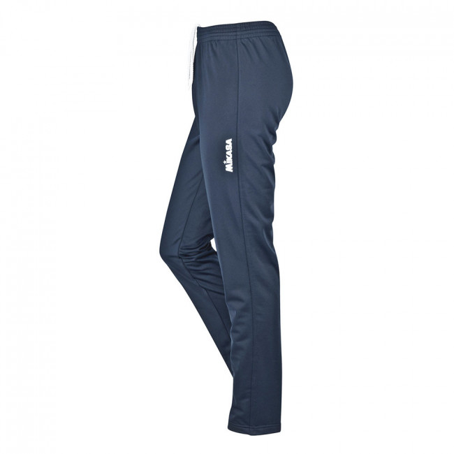 Брюки трен. жен. MIKASA MT706-036-XL, р.XL, 100% полиэстер, темно-синий 