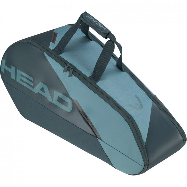 Сумка-чехол HEAD TOUR Racquet Bag M, 260723-CB, с карманом для 6 тен.ракеток, сине-бирюзовый 