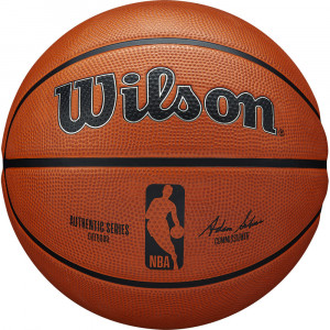 Мяч баскетбольный WILSON NBA Authentic, арт.WTB7300XB07, р.7, резина, оранжевый