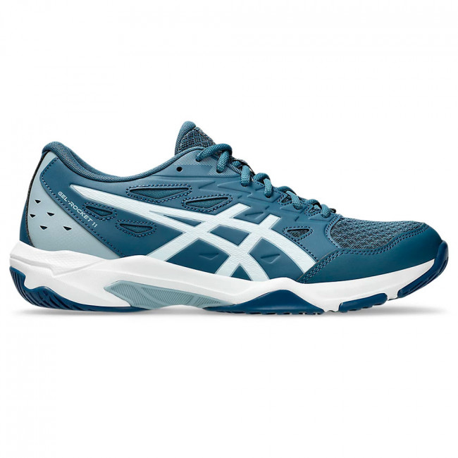 Кроссовки волейб. муж. ASICS Gel-Rocket 11 1071A091 404,р.10.5(рос.43.5),искуственная кожа, текстиль,сине-бел Кроссовки волейб. муж. ASICS Gel-Rocket 11 1071A091 404,р.10.5(рос.43.5),искуственная кожа, текстиль,сине-бел