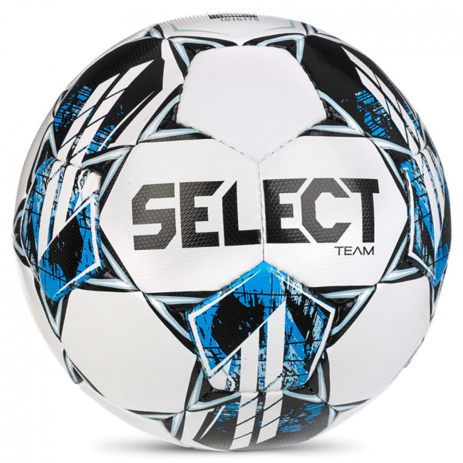 Мяч футбольный SELECT Team Basic V23, 0864560002, р.4, FIFA Basic, 32 пан, гл.ПУ, руч.сш., бело-сине-гол 