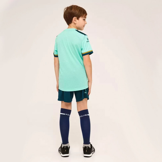 Форма футб. детск. KELME, 8351ZB3158-328-150, рост 150, 100% полиэстер, мятно-т.зеленый 