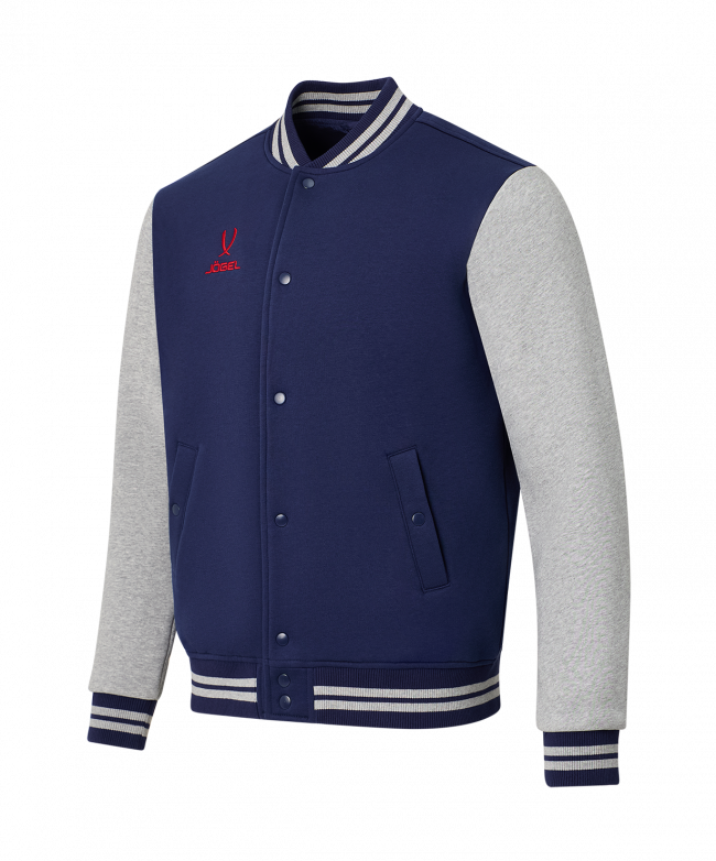 Бомбер JÖGEL ESSENTIAL Fleece Bomber, темно-синий/серый меланж 