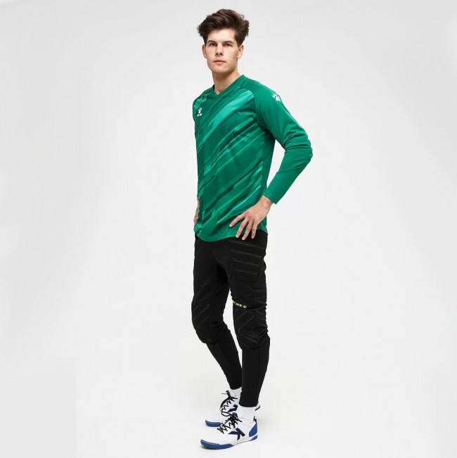 Брюки врат. взросл. KELME K15Z408L-010-XL, р.XL, 100% полиэстер, черно-салатовый Брюки врат. взросл. KELME K15Z408L-010-XL, р.XL, 100% полиэстер, черно-салатовый