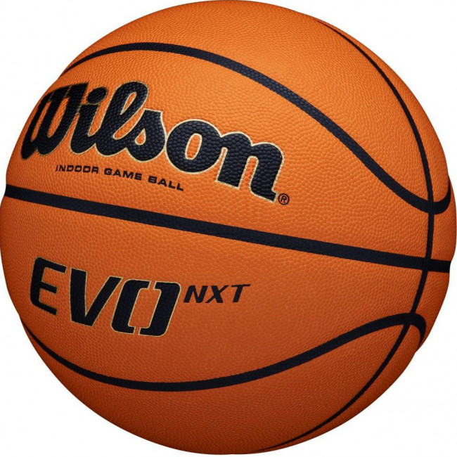 Мяч баскетбольный WILSON Evo Nxt, WTB0965XB, р.7, микрофибра, бутил. камера, коричневый 