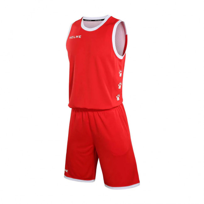 Форма баск. взросл. KELME, 3881021-610-4XL, р.4XL, 100% полиэстер, красный 