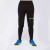 Брюки врат. детские KELME K15Z408LC-010-150, р.150, 100% полиэстер, черно-салатовый 