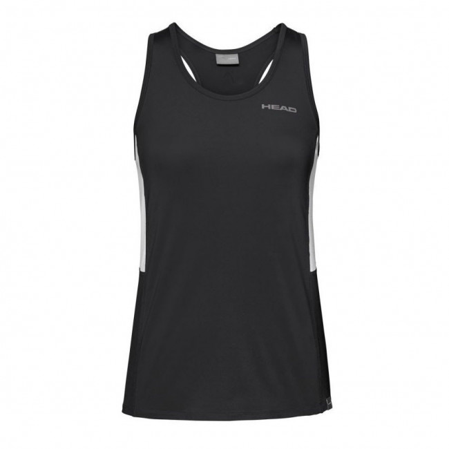 Майка жен. HEAD Club Tank Top 814429-BK-M, р.M, 92% полиэстер, 8% эластан, черный 