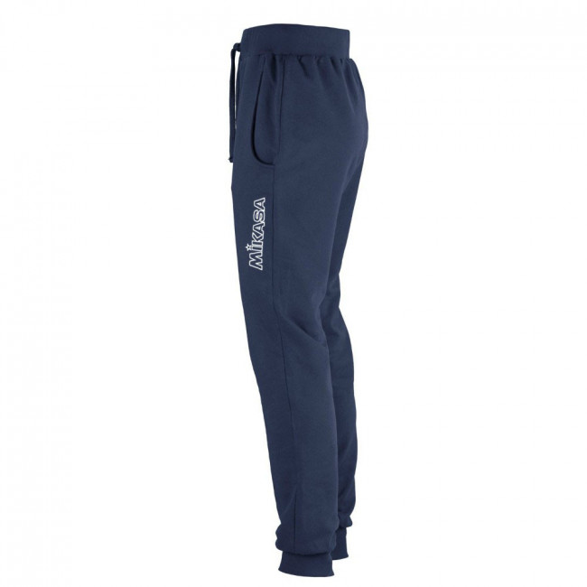 Брюки тренировочные мужские MIKASA MT528-0197-XS, р.XS, 70% хлопок 30% полиэстер, темно-синий 