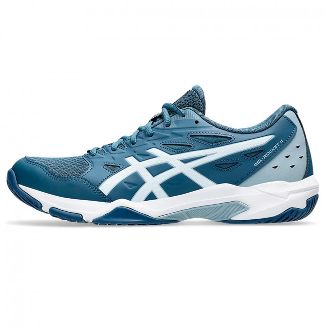 Кроссовки волейб. муж. ASICS Gel-Rocket 11 1071A091 404,р.8(рос.40.5),искуственная кожа, текстиль, сине-белый 