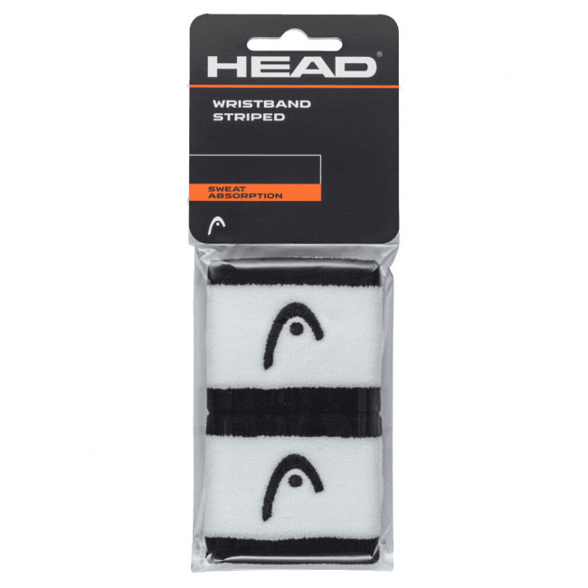 Напульсники HEAD 2,5" stripped, 285864-BKWH, ширина 7см, 90% нейлон, 10% эластан, пара, бело-черный Напульсники HEAD 2,5" stripped, 285864-BKWH, ширина 7см, 90% нейлон, 10% эластан, пара, бело-черный