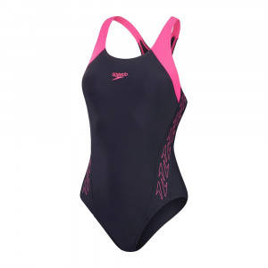 Купальник SPEEDO Hyperboom Splice, 8-00372516919, р.38 (рос.50), темносине-розовый