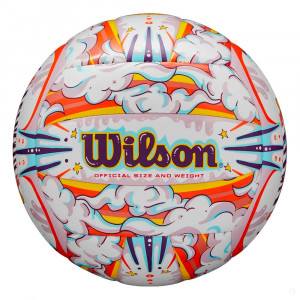 Мяч волейбольный Wilson Graffiti Peace VB, WV4006901XBOF, р.5, 18пан, синт.кожа PVC, маш.сшивка, мультиколор