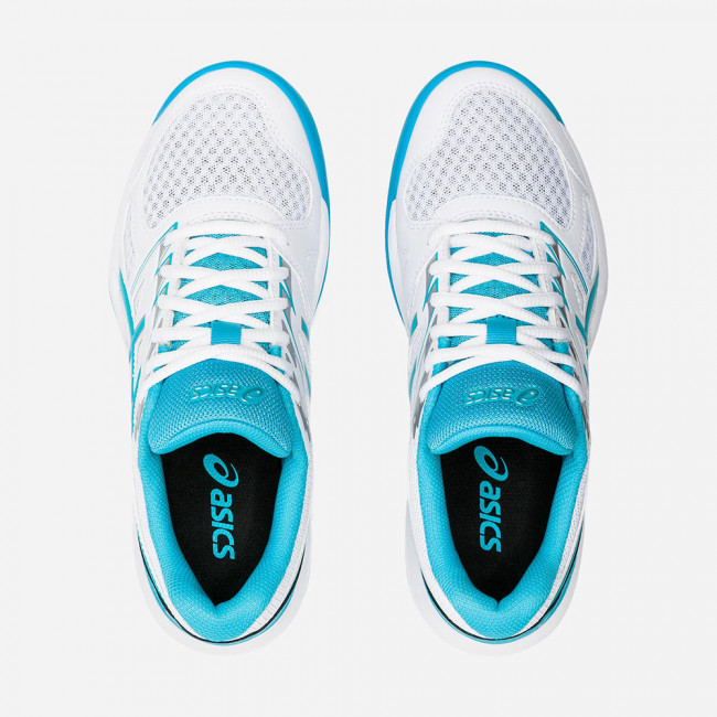 Кроссовки жен. ASICS Upcourt 4 1072A055-101,р.10,5 (рос.41),иск. кожа, текстиль, бело-голубой 