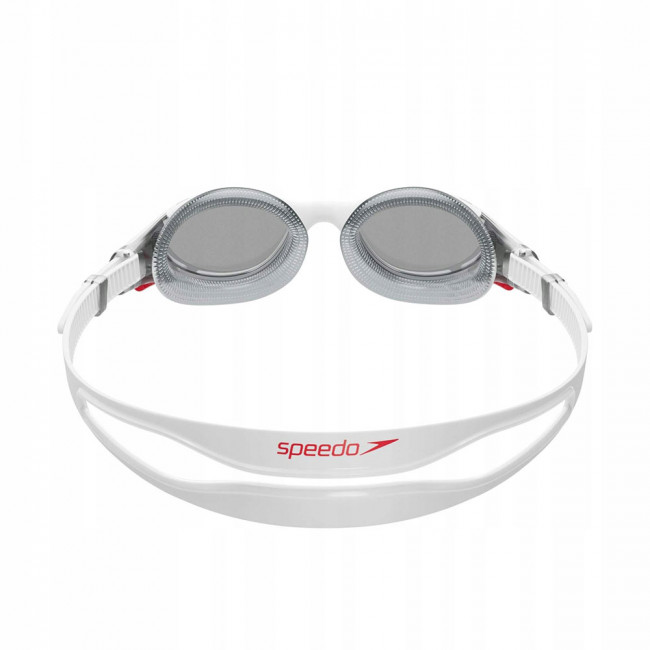 Очки для плавания SPEEDO Biofuse 2.0, 8-00233214500, ДЫМЧАТЫЕ линзы, белая оправа 