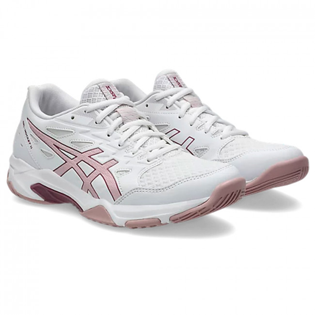 Кроссовки волейб. жен. ASICS Gel-Rocket 11 1072A093 103, р.7(рос.36,5),искуственная кожа, текстиль,бело-роз. 