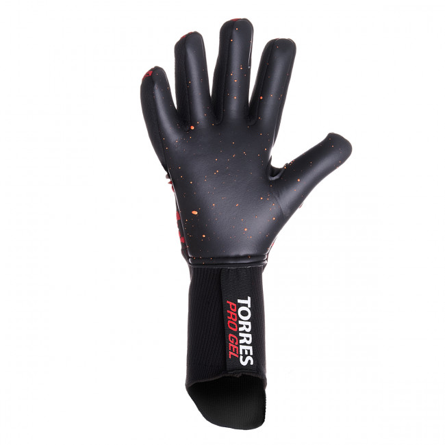 Перчатки вратарские TORRES Pro Gel, FG0523101-11, р.11, 2,5 мм латекс, трикотаж, удл.манж., черно-красный 