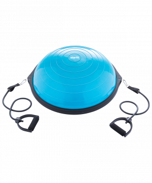 Полусфера "BOSU" GB-502 с эспандерами, с насосом, синий